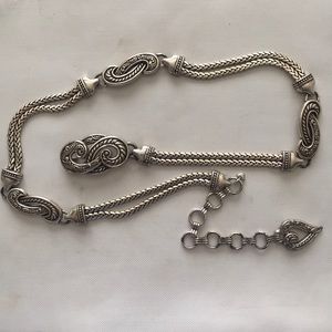 Brighton silver chain belt